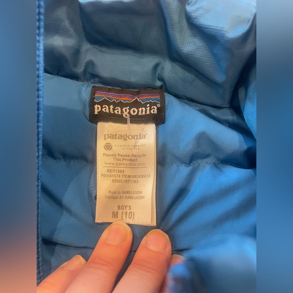 Patagonia kids down sweater puffer M - Picture 4 of 6